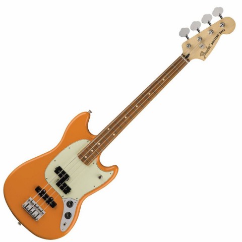 Fender Mustang Bass PJ, Pau Ferro Fingerboard - Capri Orange Fender Mustang Bass PJ, Pau Ferro Fingerboard - Capri Orange